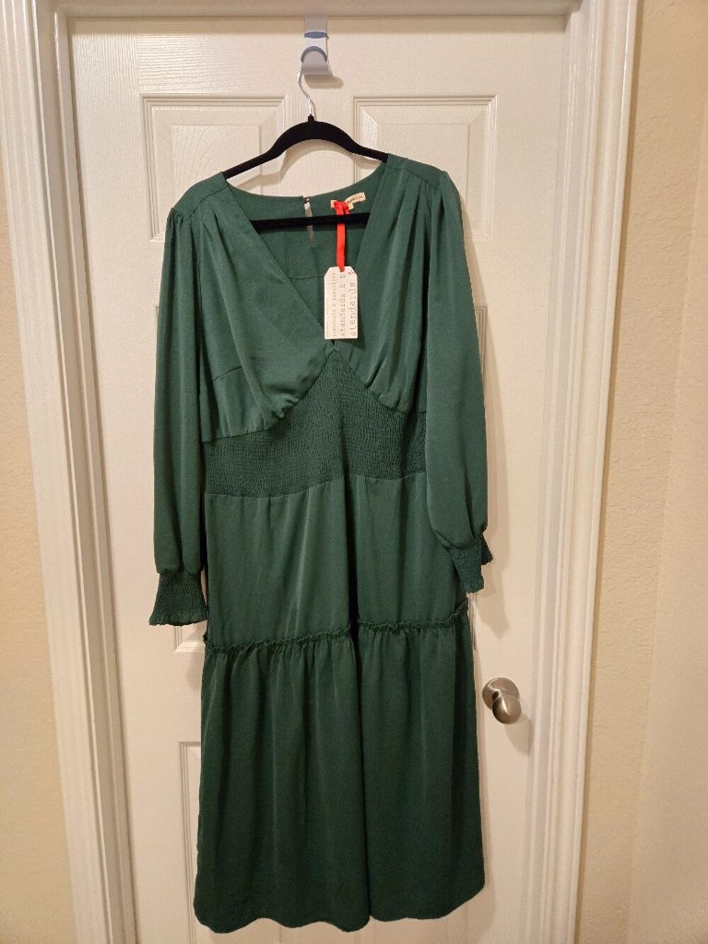 Standards and practices 1x green dress
